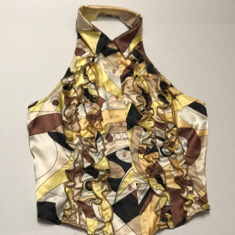 Silk halter blouse